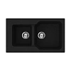 Кухонная мойка Omoikiri Maru 86-2-BL Tetogranit/черный 4993284
