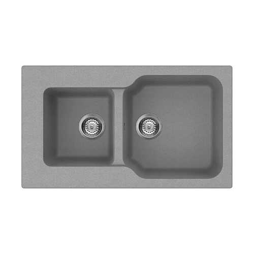 Кухонная мойка Omoikiri Maru 86-2-GR Tetogranit/leningrad grey 4993575 Кухонная мойка Omoikiri Maru 86-2-GR Tetogranit/leningrad grey 4993575