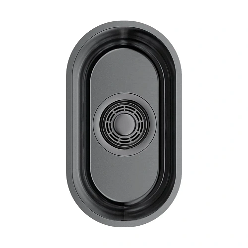 Кухонная мойка Omoikiri Omi 16-U-GM нержавеющая сталь/вороненая сталь 4993483 Кухонная мойка Omoikiri Omi 16-U-GM нержавеющая сталь/вороненая сталь 4993483