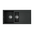 Кухонная мойка Omoikiri Sakaime 100-2-BL Tetogranit/черный 4993892 Кухонная мойка Omoikiri Sakaime 100-2-BL Tetogranit/черный 4993892