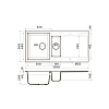 Кухонная мойка Omoikiri Sakaime 100-2-CH Tetogranit/бежевый 4993897 Кухонная мойка Omoikiri Sakaime 100-2-CH Tetogranit/бежевый 4993897