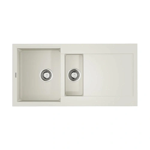 Кухонная мойка Omoikiri Sakaime 100-2-WH Tetogranit/белый 4993895 Кухонная мойка Omoikiri Sakaime 100-2-WH Tetogranit/белый 4993895