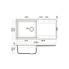 Кухонная мойка Omoikiri Sakaime 100-SA Tetogranit/бежевый 4993886 Кухонная мойка Omoikiri Sakaime 100-SA Tetogranit/бежевый 4993886