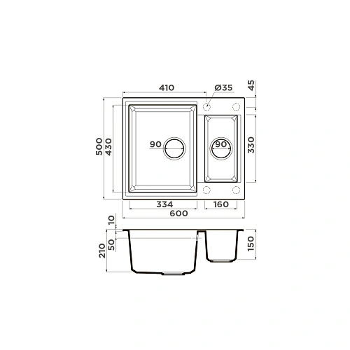 Кухонная мойка Omoikiri Sakaime 60-2-WH Tetogranit/белый 4993911 Кухонная мойка Omoikiri Sakaime 60-2-WH Tetogranit/белый 4993911