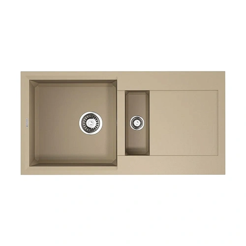 Кухонная мойка Omoikiri Sakaime 86-2-CH Tetogranit/бежевый 4993238 Кухонная мойка Omoikiri Sakaime 86-2-CH Tetogranit/бежевый 4993238