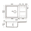 Кухонная мойка Omoikiri Sumi 86-BL Tetogranit/черный 4993646 Кухонная мойка Omoikiri Sumi 86-BL Tetogranit/черный 4993646