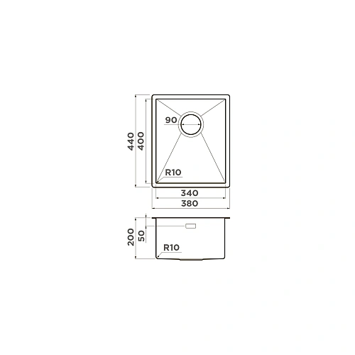 Кухонная мойка Omoikiri Taki 38-U/IF-LG нерж.сталь/светлое золото 4973092 Кухонная мойка Omoikiri Taki 38-U/IF-LG нерж.сталь/светлое золото 4973092