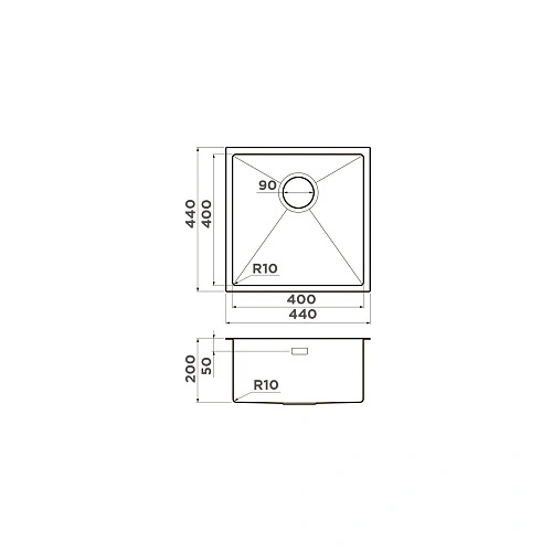 Кухонная мойка Omoikiri Taki 44-U/IF-GM нерж.сталь/вороненая сталь 4973521 Кухонная мойка Omoikiri Taki 44-U/IF-GM нерж.сталь/вороненая сталь 4973521