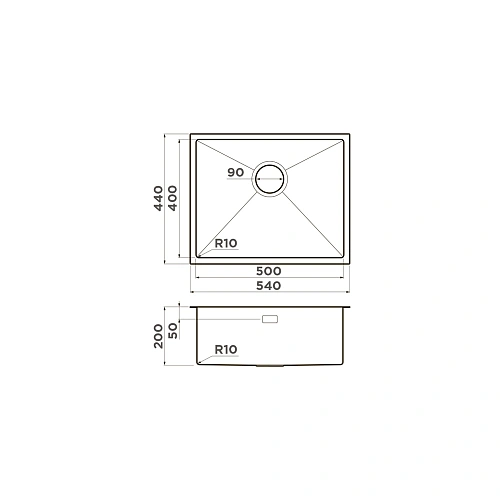Кухонная мойка Omoikiri Taki 54-U/IF-GB нержавеющая сталь/графит 4997019 Кухонная мойка Omoikiri Taki 54-U/IF-GB нержавеющая сталь/графит 4997019