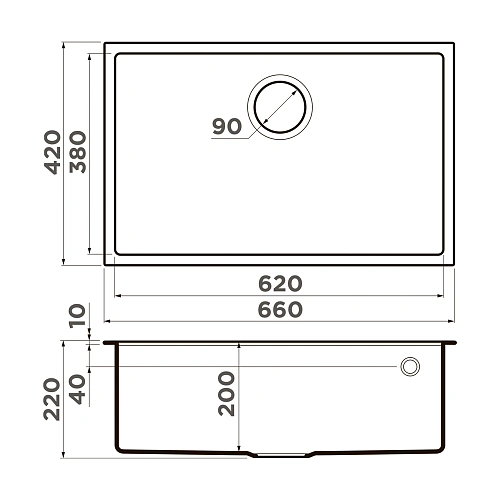 Кухонная мойка Omoikiri Tedori 66-U-PL Tetogranit/платина 4993979 Кухонная мойка Omoikiri Tedori 66-U-PL Tetogranit/платина 4993979
