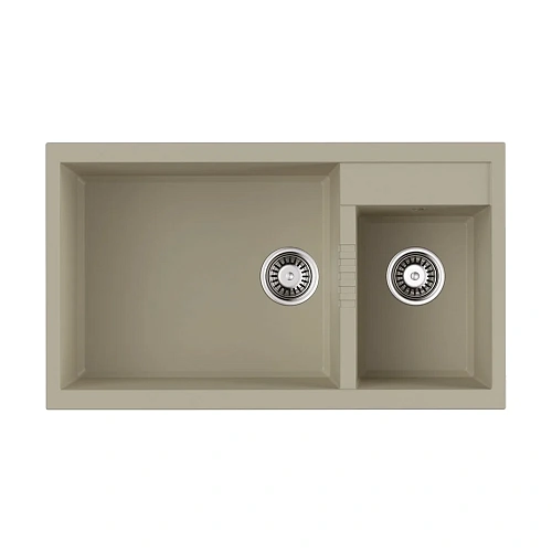 Кухонная мойка Omoikiri Tedori 86-2-LB-BE Tetogranit/ваниль 4993933 Кухонная мойка Omoikiri Tedori 86-2-LB-BE Tetogranit/ваниль 4993933