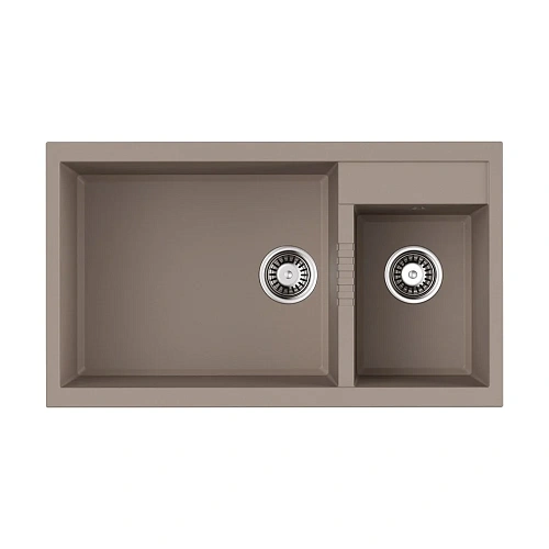 Кухонная мойка Omoikiri Tedori 86-2-LB-SA Tetogranit/бежевый 4993934 Кухонная мойка Omoikiri Tedori 86-2-LB-SA Tetogranit/бежевый 4993934