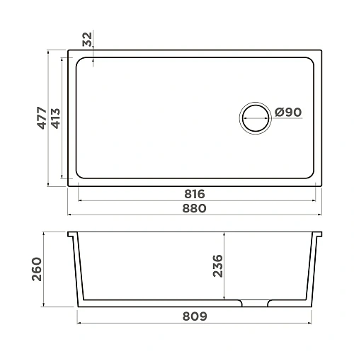 Кухонная мойка Omoikiri Tokara 88-U/I-WH Glossy Side Natceramic/белый 4993867 Кухонная мойка Omoikiri Tokara 88-U/I-WH Glossy Side Natceramic/белый 4993867