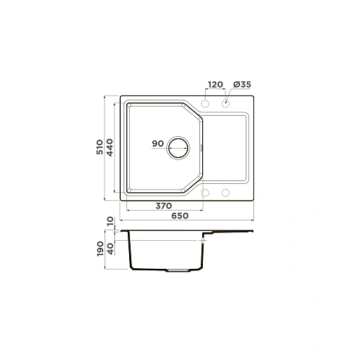 Кухонная мойка Omoikiri Yonaka 65-MA Artgranit/марципан 4993343 Кухонная мойка Omoikiri Yonaka 65-MA Artgranit/марципан 4993343