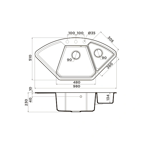 Кухонная мойка Omoikiri Yonaka 98-C-MA Artgranit/марципан 4993711 Кухонная мойка Omoikiri Yonaka 98-C-MA Artgranit/марципан 4993711