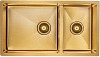 Кухонная мойка Paulmark AISI304 OSSER PM527844-BG брашированное золото 780х440мм