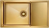 Кухонная мойка Paulmark AISI304 PLATTE PM807844-BG брашированное золото 780х440мм