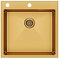 Кухонная мойка Paulmark KRONER-EDGE 51, PM775151-BG, брашированное золото, 510х510мм Кухонная мойка Paulmark KRONER-EDGE 51, PM775151-BG, брашированное золото, 510х510мм