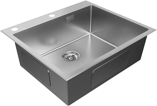 Кухонная мойка Paulmark KRONER-EDGE 59, PM775951-BS, брашированная 590х510мм Кухонная мойка Paulmark KRONER-EDGE 59, PM775951-BS, брашированная 590х510мм