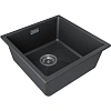 Кухонная мойка Paulmark LUMI 45UNI LU45-BL, черный, 455х460 Кухонная мойка Paulmark LUMI 45UNI LU45-BL, черный, 455х460