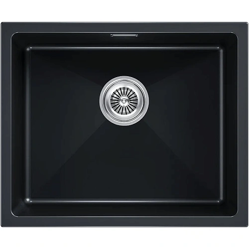 Кухонная мойка Paulmark LUMI 55UNI LU55-BLM, черный металлик, 555х460 Кухонная мойка Paulmark LUMI 55UNI LU55-BLM, черный металлик, 555х460