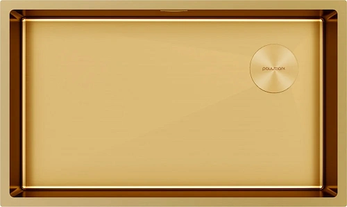 Кухонная мойка Paulmark NEXT-SKEW 74 UNI, PM887444-BG, брашированное золото, 740х440мм 1,2мм Кухонная мойка Paulmark NEXT-SKEW 74 UNI, PM887444-BG, брашированное золото, 740х440мм 1,2мм