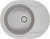 Кухонная мойка Paulmark OVAL, PM316502-GR, серый, 650х500 мм