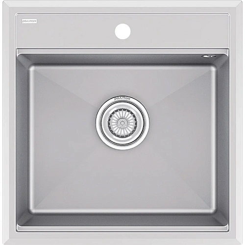 Кухонная мойка Paulmark STEPIA 50 PM115051-GRM , серый металлик, 500х510 Кухонная мойка Paulmark STEPIA 50 PM115051-GRM , серый металлик, 500х510
