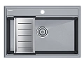 Кухонная мойка Paulmark STEPIA 80 с коландером ADVANCE брашированная PM117551-GRM+A375-BS Кухонная мойка Paulmark STEPIA 80 с коландером ADVANCE брашированная PM117551-GRM+A375-BS