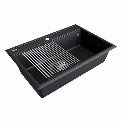 Кухонная мойка Paulmark STEPIA 80 с ролл-матом STEP брашированная PM117551-AN+R375-BS Кухонная мойка Paulmark STEPIA 80 с ролл-матом STEP брашированная PM117551-AN+R375-BS