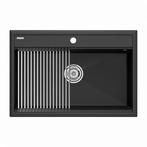 Кухонная мойка Paulmark STEPIA 80 с ролл-матом STEP брашированная PM117551-AN+R375-BS Кухонная мойка Paulmark STEPIA 80 с ролл-матом STEP брашированная PM117551-AN+R375-BS