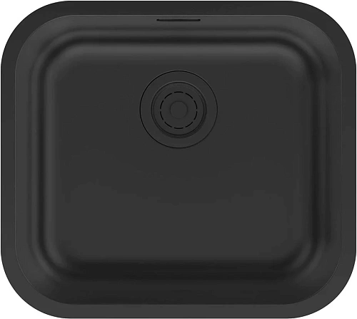 Кухонная мойка Paulmark VELLO 48 UN VE48-MBN, матовый черный NANO-PVD, 480х440мм Кухонная мойка Paulmark VELLO 48 UN VE48-MBN, матовый черный NANO-PVD, 480х440мм
