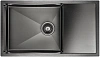 Кухонная мойка Paulmark WING PM217844-GM вороненая сталь 780х440мм