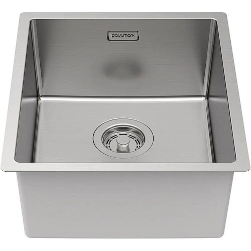 Кухонная мойка Paulmark YUNI 39 UN YU39-BS, брашированная 390х440мм Кухонная мойка Paulmark YUNI 39 UN YU39-BS, брашированная 390х440мм