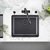 Кухонная мойка Paulmark YUNI 54 UN YU54-GM, вороненая сталь, 540х440мм Кухонная мойка Paulmark YUNI 54 UN YU54-GM, вороненая сталь, 540х440мм