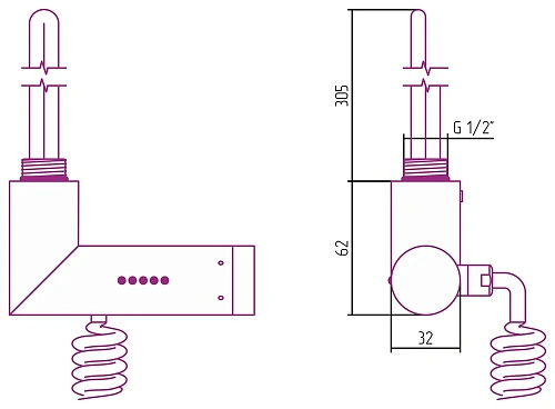Модуль электрический многофункциональный Сунержа левый 071-1517-1007 Сатин Модуль электрический многофункциональный Сунержа левый 071-1517-1007 Сатин