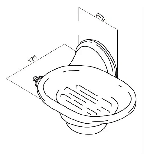 Мыльница AM.PM 5 O'Clock A2534201 керамическая, с настенным держателем, золото Мыльница AM.PM 5 O'Clock A2534201 керамическая, с настенным держателем, золото
