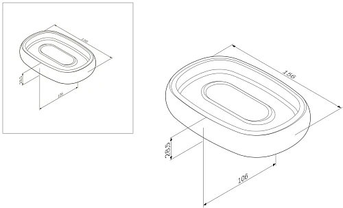 Мыльница AM.PM Sensation A3031200 стеклянная, хром Мыльница AM.PM Sensation A3031200 стеклянная, хром