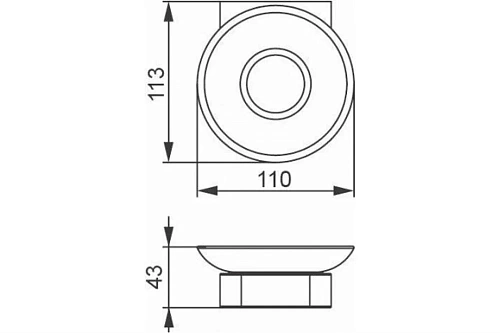 Мыльница Aquanet 5785 Мыльница Aquanet 5785