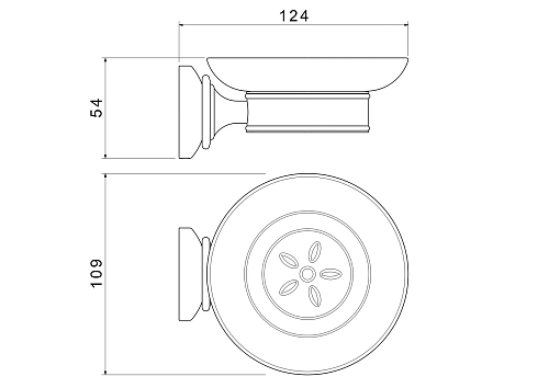 Мыльница Aquatek КЛАССИК AQ4503CR хром Мыльница Aquatek КЛАССИК AQ4503CR хром