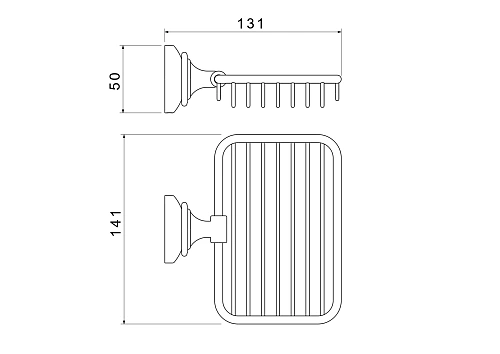 Мыльница Aquatek КЛАССИК AQ4533CR хром Мыльница Aquatek КЛАССИК AQ4533CR хром