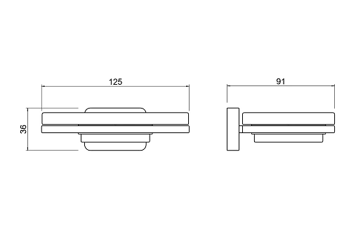 Мыльница Aquatek ЛИБРА AQ4303MB черный матовый Мыльница Aquatek ЛИБРА AQ4303MB черный матовый