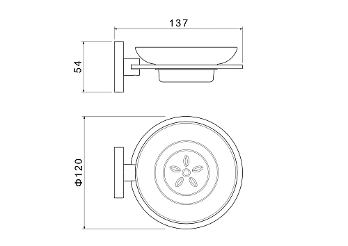 Мыльница Aquatek Оберон AQ4203BG золото шлифованное Мыльница Aquatek Оберон AQ4203BG золото шлифованное