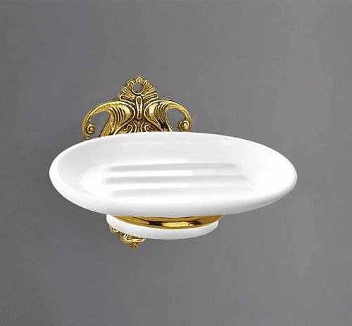 Мыльница ART&MAX IMPEROAM-1233-Do-Ant подвесная, керамика, античное золото Мыльница ART&MAX IMPEROAM-1233-Do-Ant подвесная, керамика, античное золото