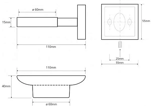 Мыльница Bemeta BETA 132108042 Мыльница Bemeta BETA 132108042