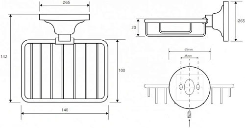 Мыльница Bemeta RETRO 144308162 Мыльница Bemeta RETRO 144308162