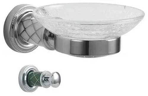 Мыльница Boheme MURANO 10903-GR-CR CHROME (бирюзовое) Мыльница Boheme MURANO 10903-GR-CR CHROME (бирюзовое)