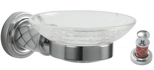 Мыльница Boheme MURANO 10903-R-CR CHROME (рубиновое) Мыльница Boheme MURANO 10903-R-CR CHROME (рубиновое)