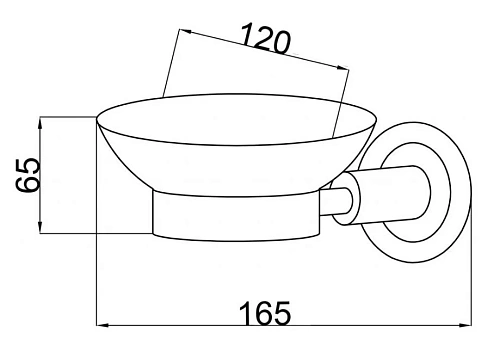 Мыльница Boheme Murano 10903-W-G Мыльница Boheme Murano 10903-W-G