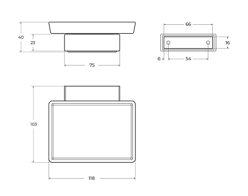 Мыльница CEZARES SLIDER-SODS-IN сатин Мыльница CEZARES SLIDER-SODS-IN сатин